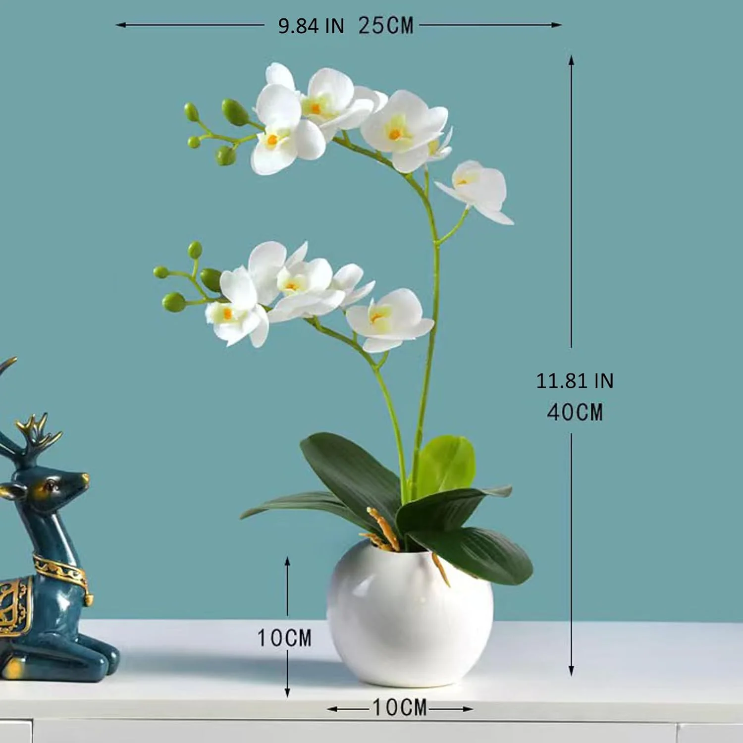 1 упаковка, искусственный белый цветок орхидеи фаленопсиса + 1 отделение композиций, искусственный цветок орхидеи, центральная часть орхидеи для столовой Ta