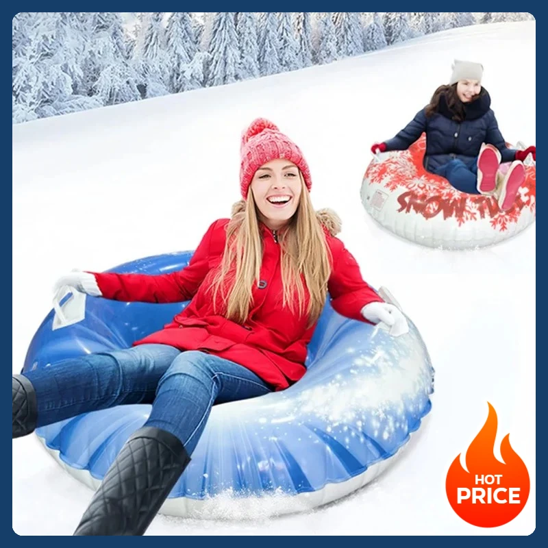 

Надувная тюбинг-ватрушка из утолщенного ПВХ с ручками, 1 шт., для зимнего катания на снегу, аксессуар для активного отдыха