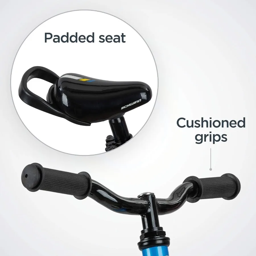 Balance Bike, 12-18 Inch Bike for Kids Ages 2-13, Black, Blue, Red, Teal, Pink or Purple, SmartStart Ergonomic Design, Adjustabl