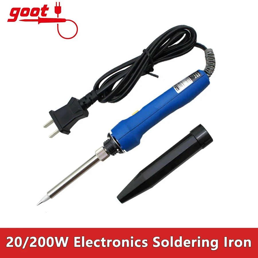 GOOT TQ-95 220-240V Adjustable General Electronics Soldering Iron 20/200W Welding Iron Quick Heat Soldering Gun Repair Tools