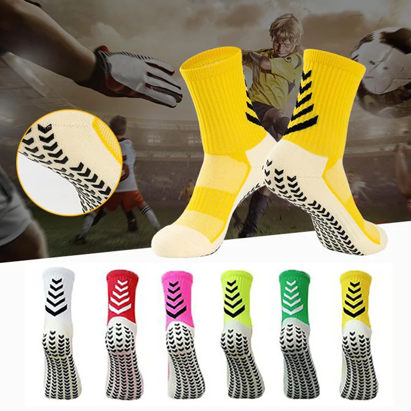 

New Style Soccer Socks Sword Shape Silicone Suction Cup Grip Anti Slip Football Socks Sports Men Women Baseball Rugby Socks