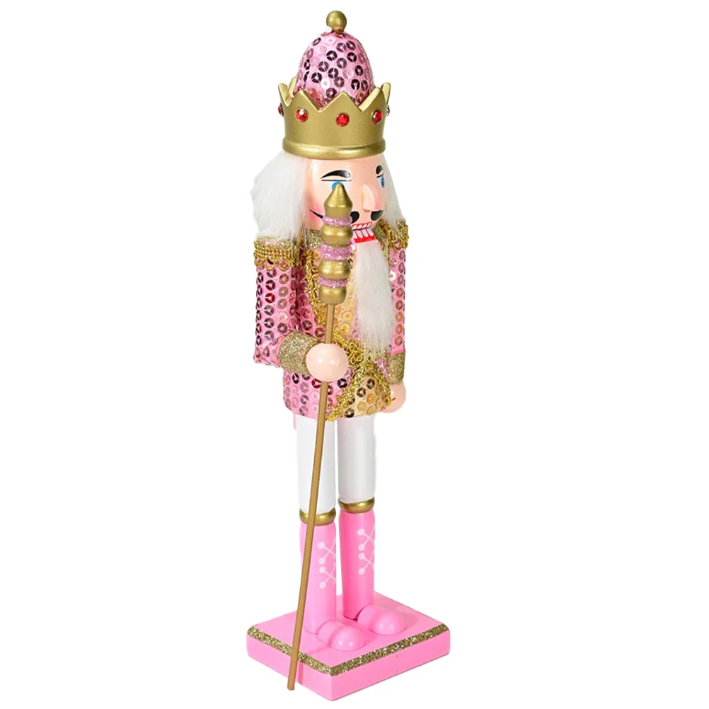 

Natural Wood Nutcracker Ornament Intricately Designed Unique Cute Decor Exquisite Craftsmanship Long-Lasting Elegant