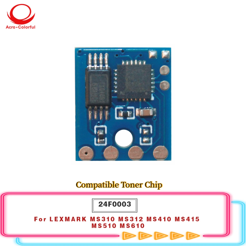 Compatible Toner Chip for LEXMARK MS/MX310/410/510/610 printer cartridge MS/MX810/811 fuser chip 40G4135 toner drum chip MS711