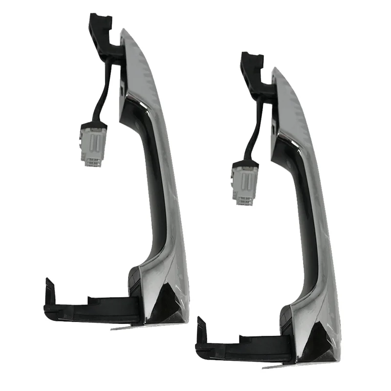 

2Pcs 82651-G5210CR Front Door Handle Inductive Have Button For Kia Niro 2016-2018 Chrome Door Puller Catch Bowl Trim