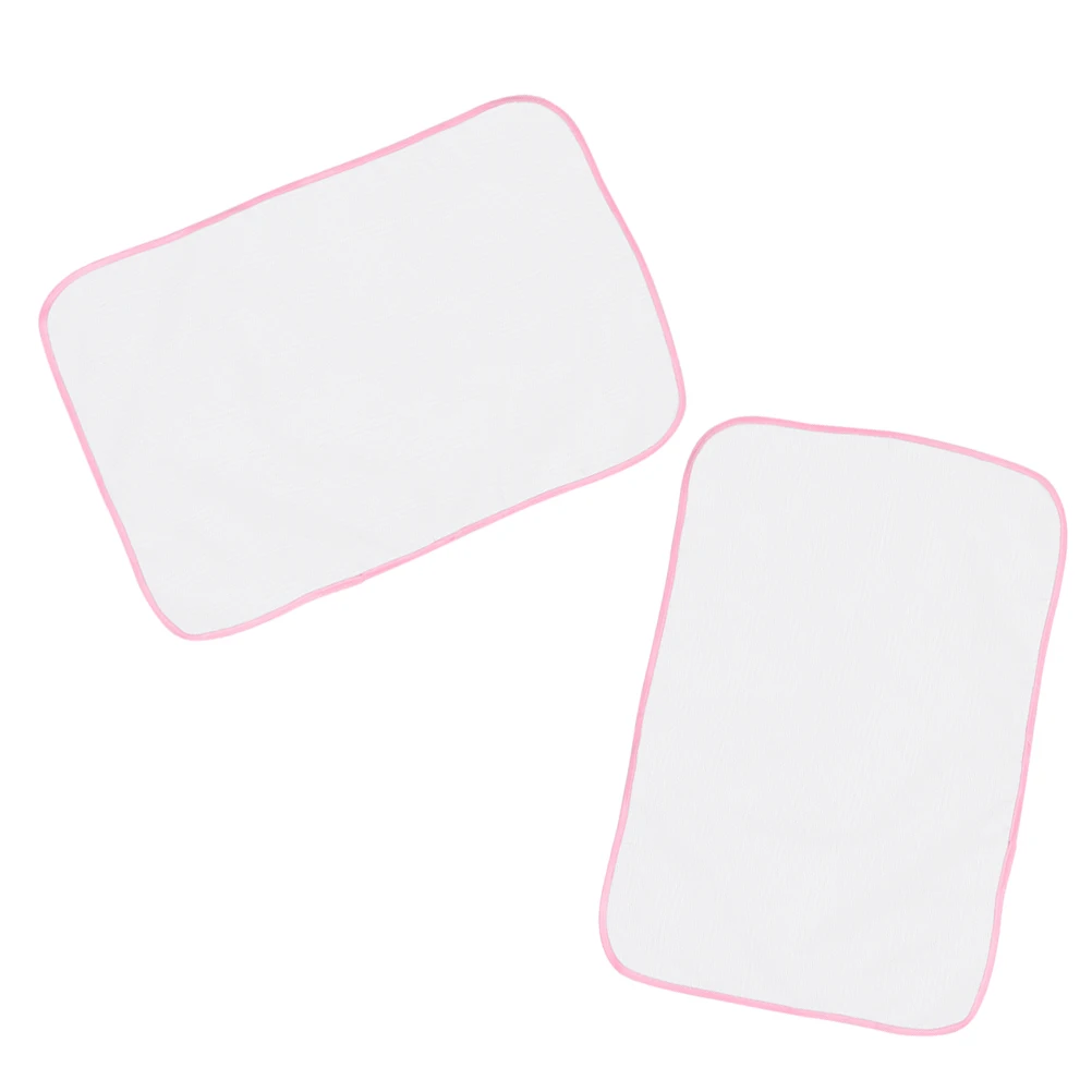 

2pcs Pink 90x40cm Ironing Pad Heat Resistant Mesh Cloth for Clothes Pressing Travel Size Reusable Protect Garments Burning Home
