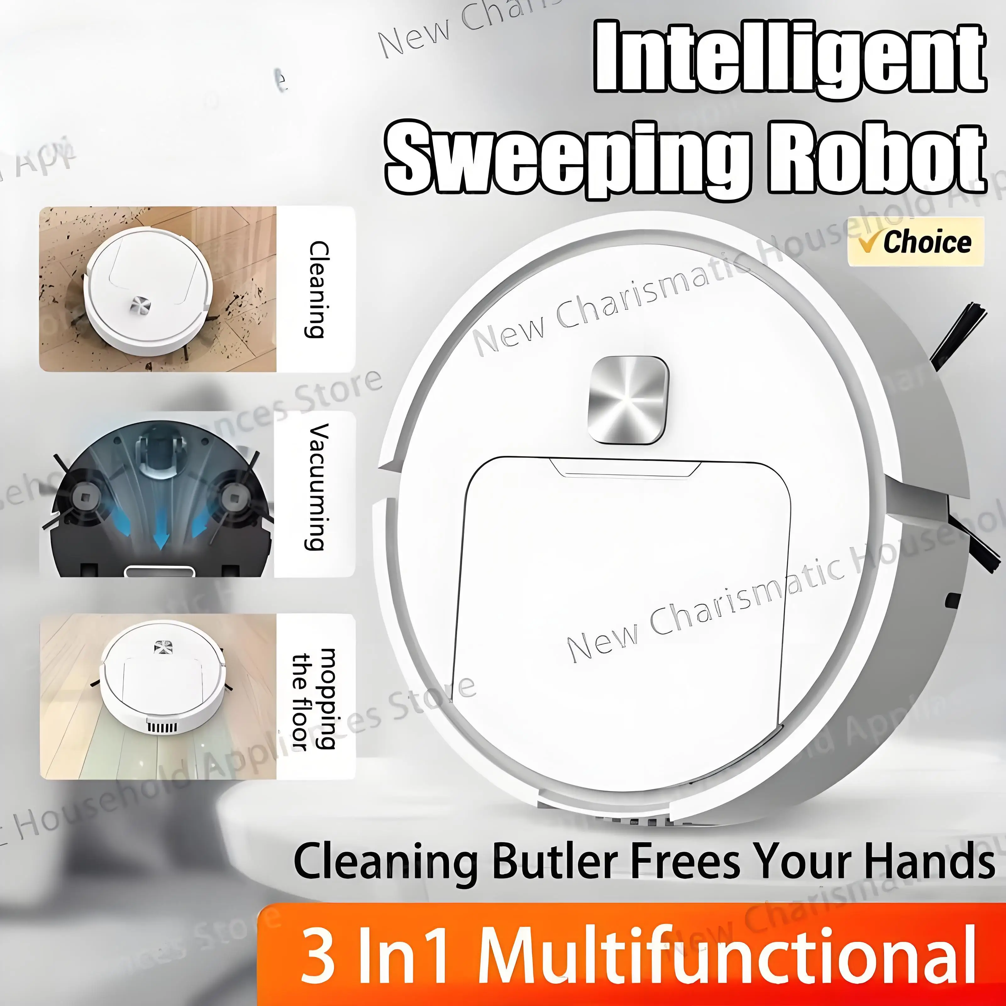 جديد 3 في 1 ذكي روبوت كنس صغير شفط كنس وتطهير للاستخدام المنزلي الأجهزة الصغيرة منظف رقيق للغاية