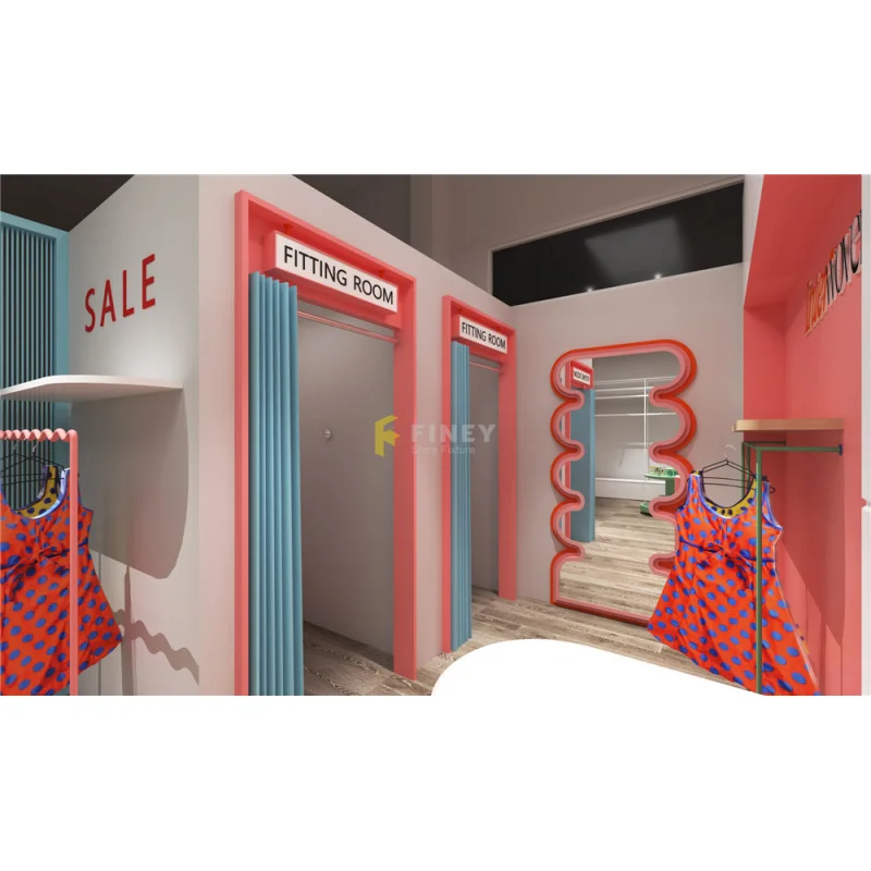 (Customized) High End Furniture Counter With Glass Shelves Boutique Retail Store Decoration Custom Boutique Store Interior D