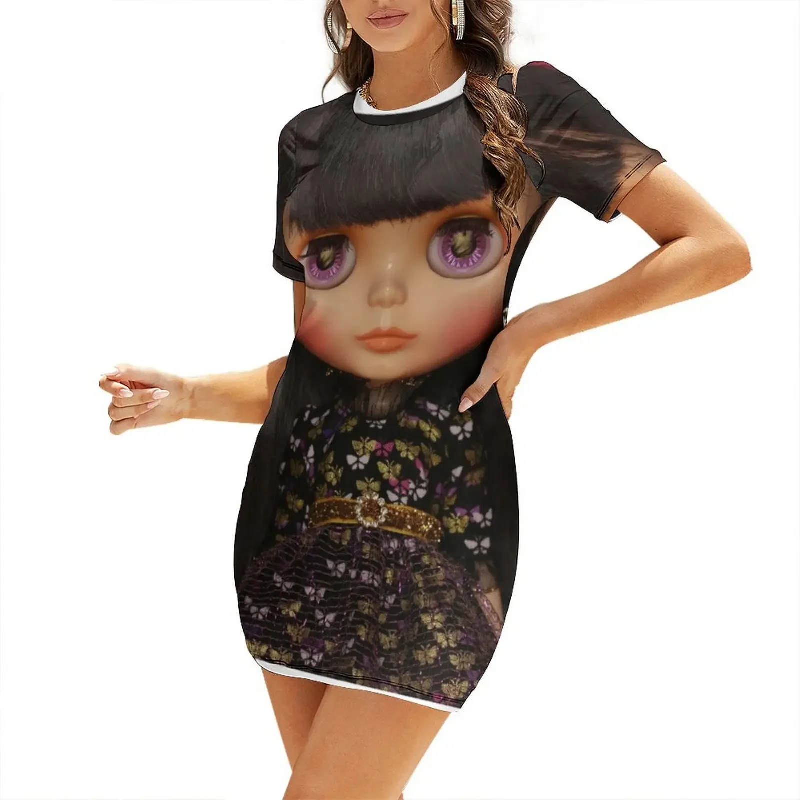 

Blythe x Anna Sui wearing Kult of Kulta Short-Sleeved Dress fairy dress Dress