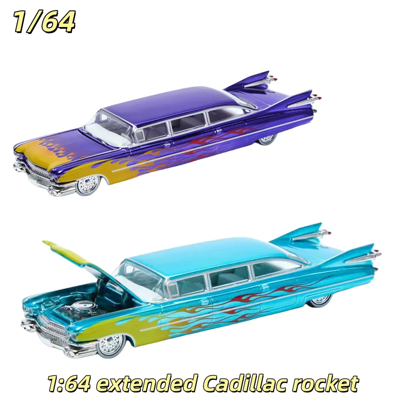 en-stock-modele-de-voiture-en-alliage-de-simulation-de-moulage-sous-pression-de-fusee-cadillac-etendue-1-64-jouet-pour-garcons-article-d'affichage-de-collection-pour-adultes
