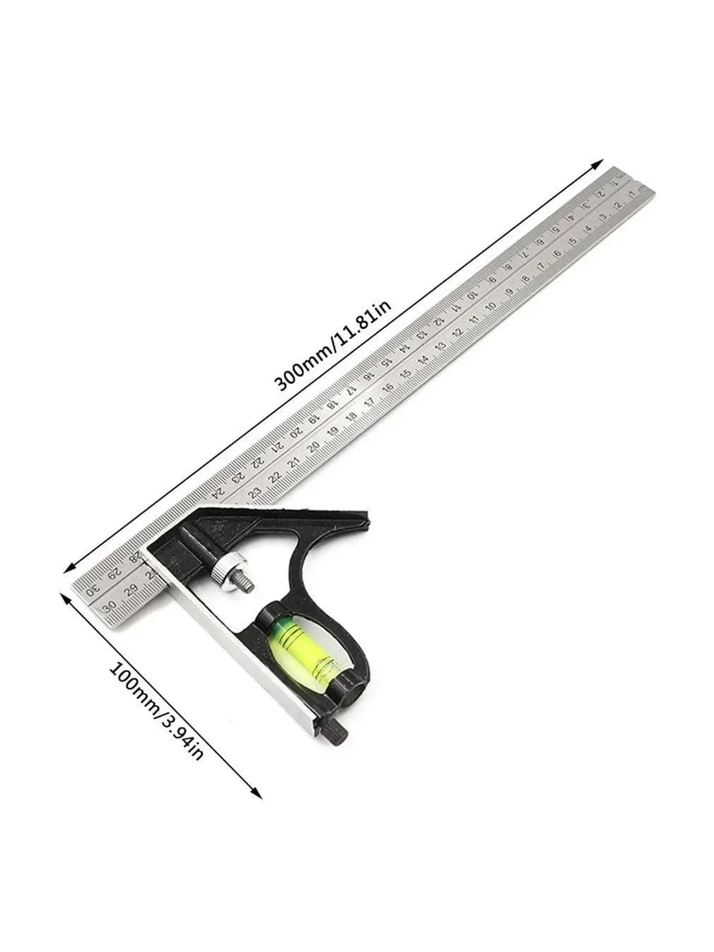 Square Ruler Set Kit 300mm (12\