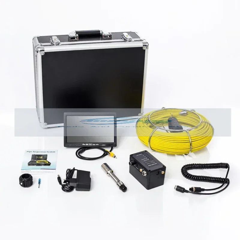 7 Inch  20m Cable Underwater Video Duct Pipe Inspection Camera System With 12Pcs White LED Used For Pipe Inspection