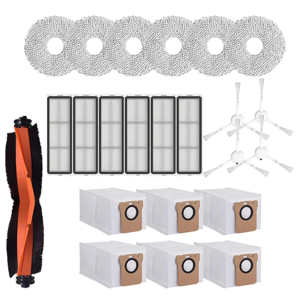 

A58E-For Xiaomi X20+/X20Plus Robot Vacuum Cleaner Accessories Roller Side Brush Filter Mop Pads Dust Bags Replacements Parts