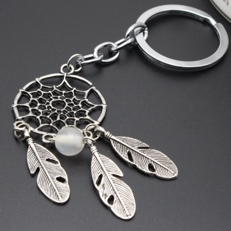 Vintage Feather Tassels Dream Catcher Key Chain Keychain Keyring Boho Dreamcatcher Jewelry