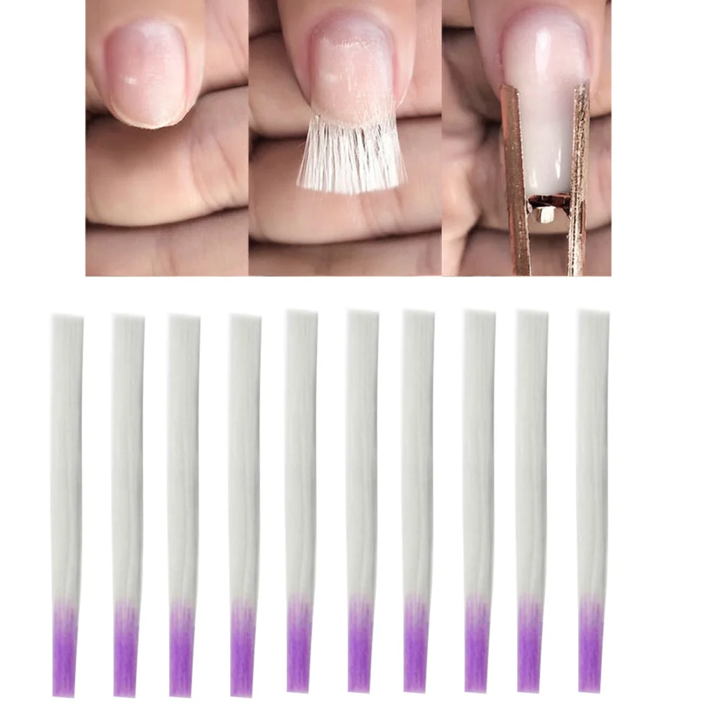 

100Pcs Nail Extension Fiber Premium Fiberglass Tips for Salon DIY Art Safe Durable Easy Application Fiberglass Nail