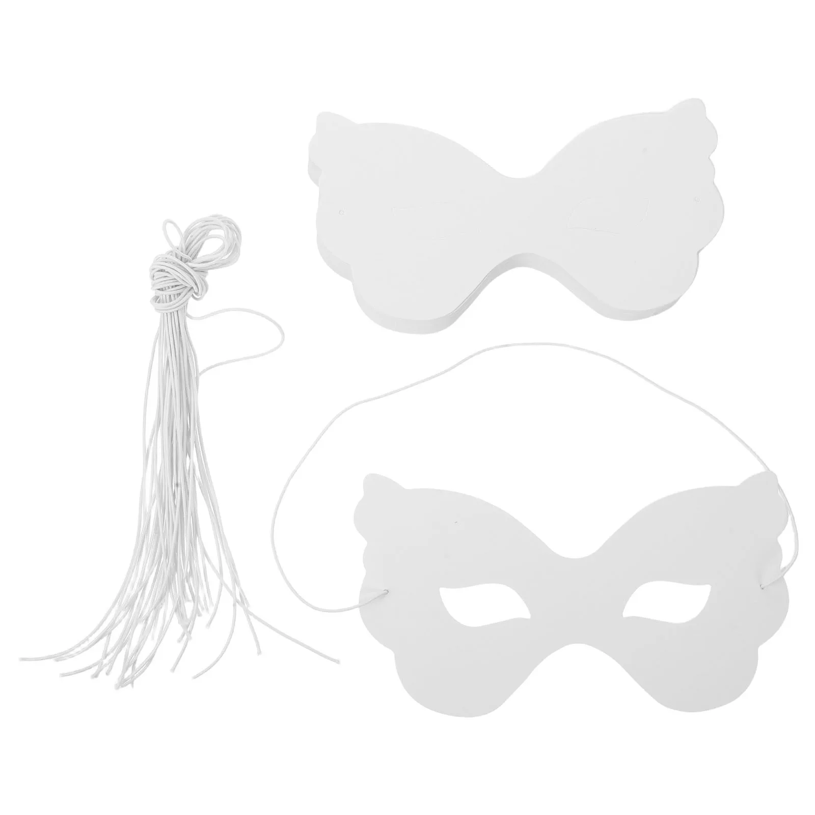 

40Pcs DIY Butterfly Masks for Kids Half Face White Craft Masks to Decorate and Paint for Parties and Festive Occasions