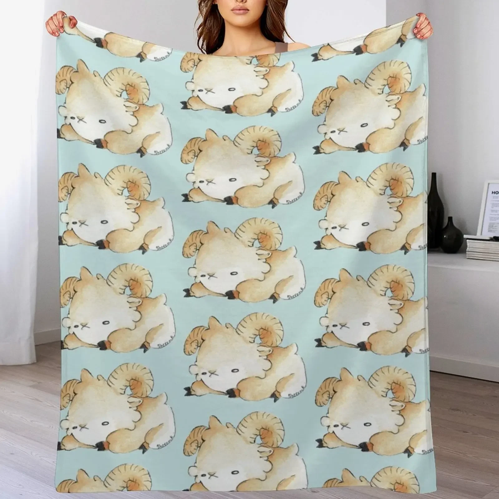 

New Sleepy Sheep Throw Blanket Camping Nap Blankets