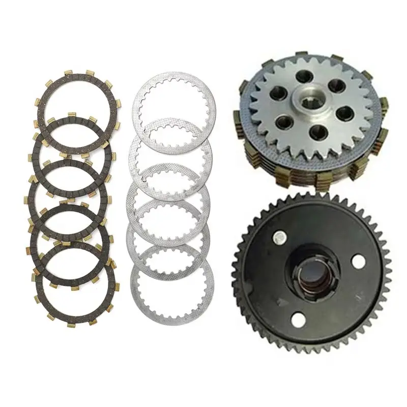 

Motorcycle Clutch Friction Plate Engine Primary Gear for Suzuki Haojue Qingqi Jingcheng AX100 HJ100 JC100 AX 100cc Clutch Fiber