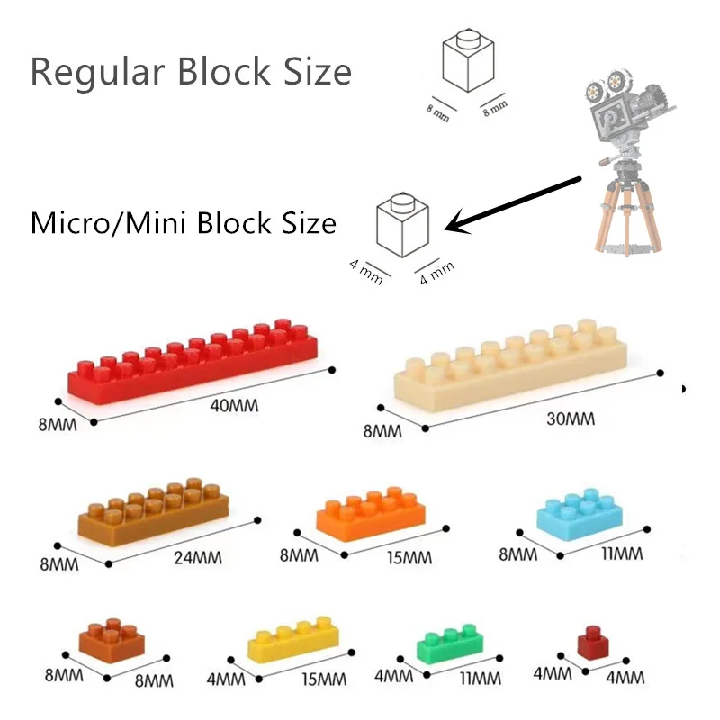 593PCS Movies Film CineCamera Strip Tribute Camera 100TH Anniversary Micro-Mini Block Model Building Blocks Bricks Toys Gift