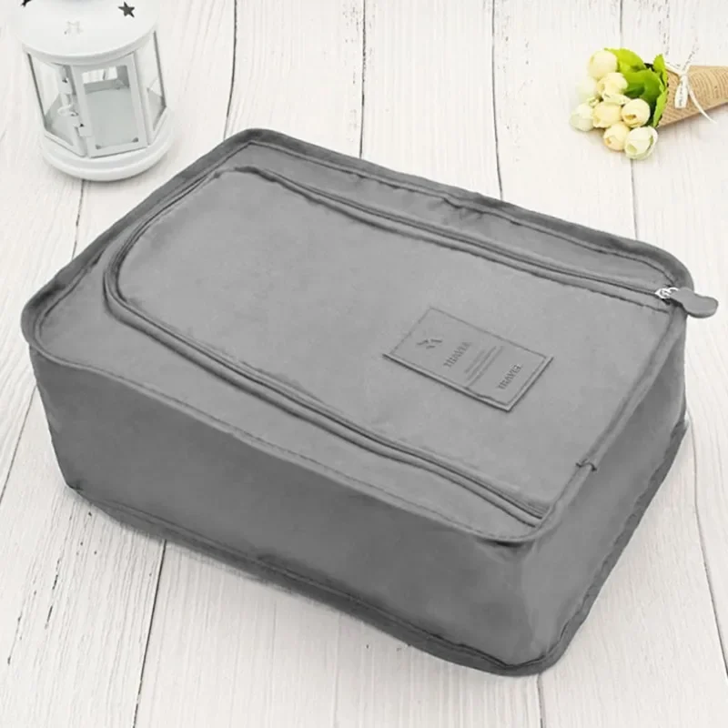 Bolsa de almacenamiento de zapatos de viaje impermeable, plegable, portátil, multifuncional, organizador para fácil transporte y almacenar, bolso de viaje