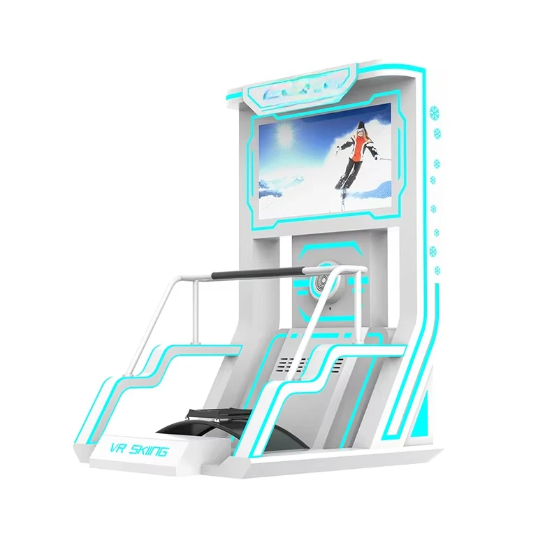 Equipo de juego de parque de atracciones de realidad Virtual Vr 9D para interiores, máquina de juego con simulador de esquí Vr para esquiar y surfear