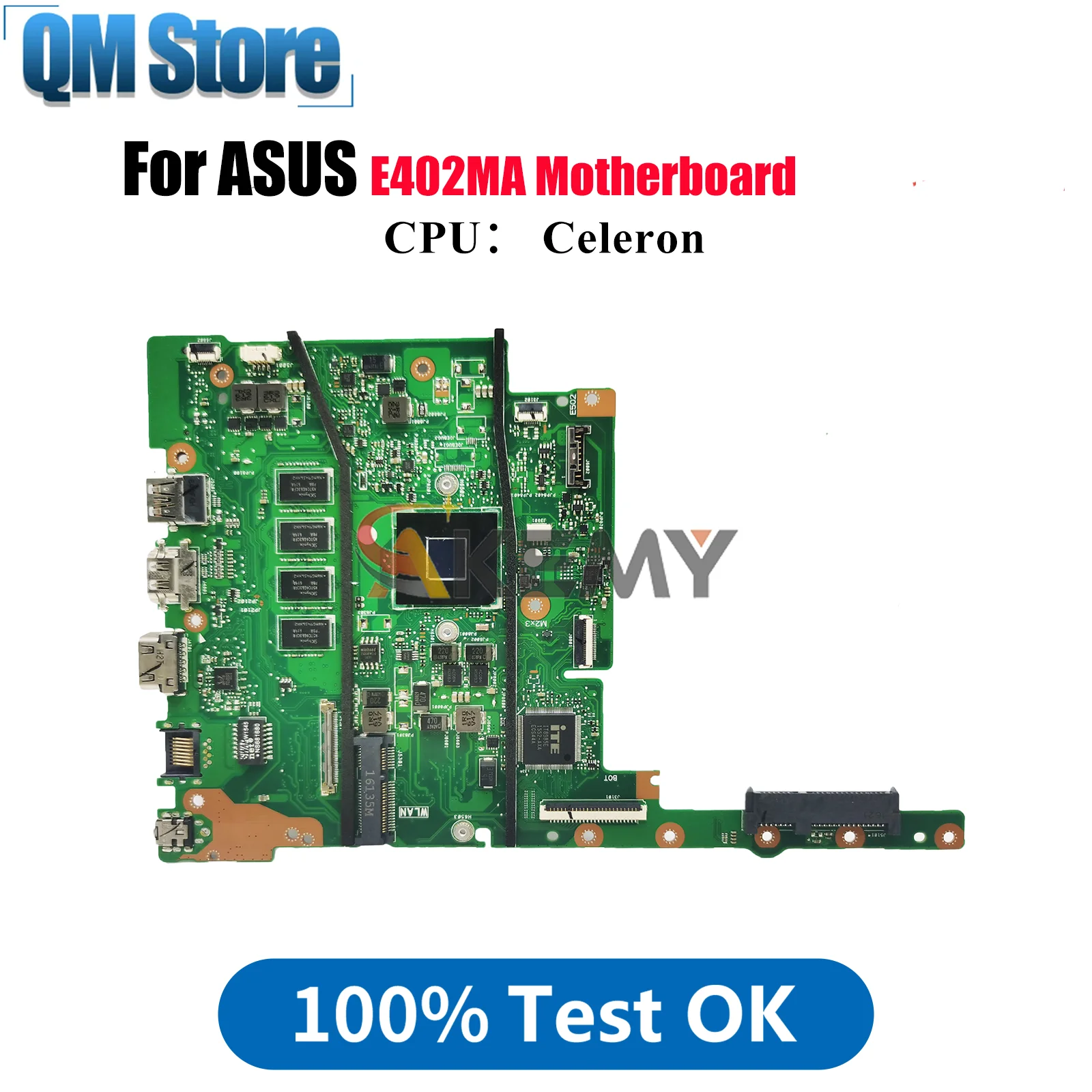 

E402MA Laptop Motherboard For ASUS EeeBook E402MA E402M Notebook Mainboard With Celeron CPU 100% tests OK fast shipping stk