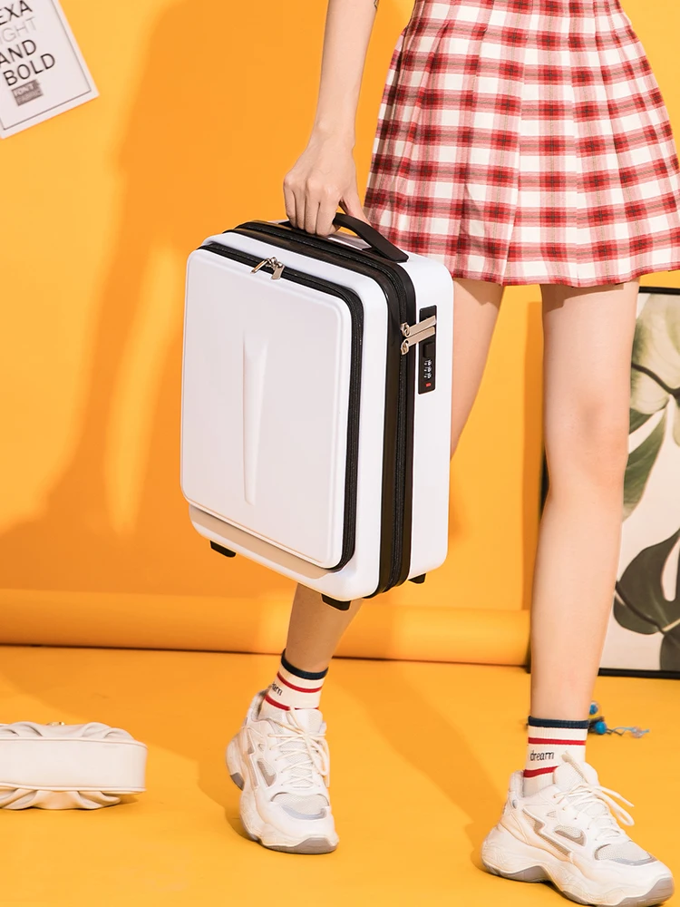 lightweight-portable-eup-travel-suitcase-storage-box-6-inch-women's-faionable-trendy-abs-material-ex-wheel