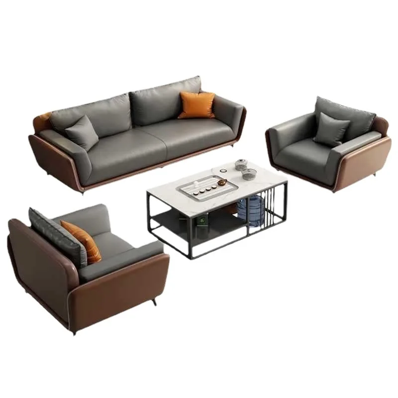 

Office sofa light luxury boss negotiation reception room business meeting area modern simplicity