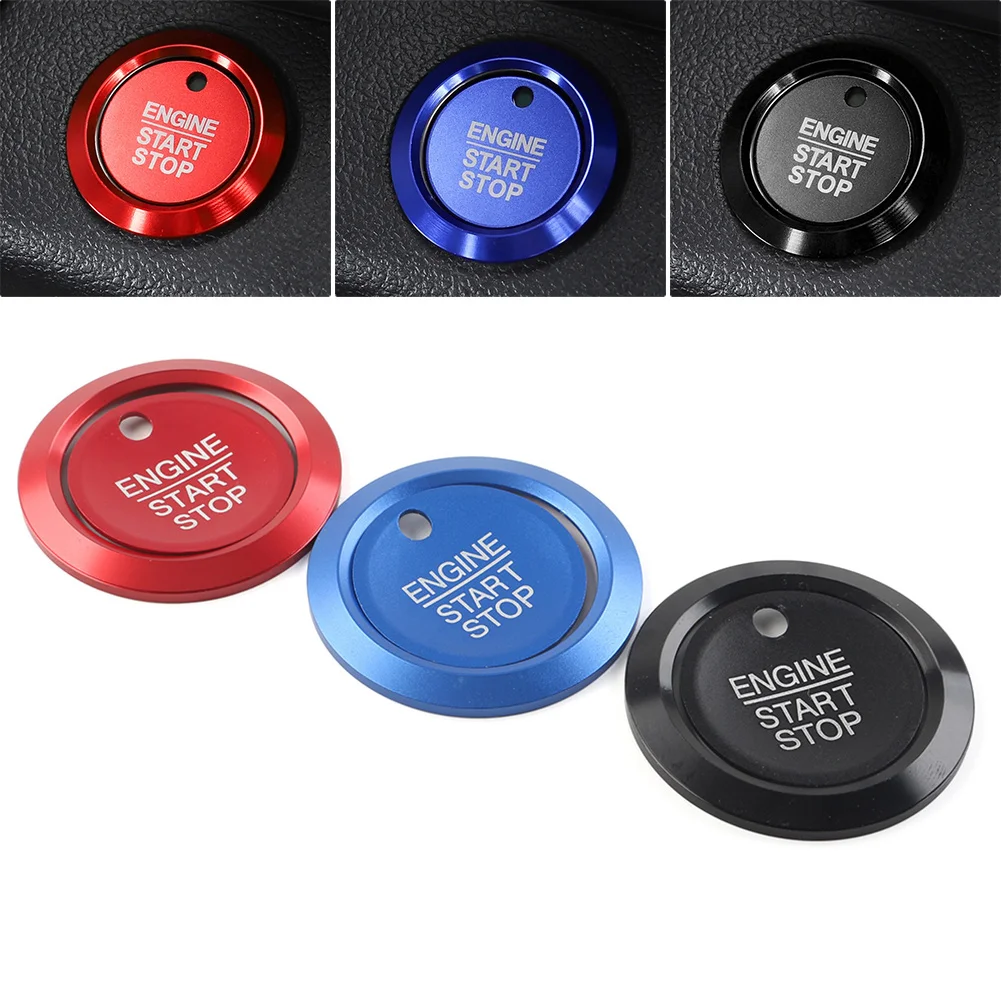 Car Engine Start Stop Switch Button Cover Decorative Trim For Ford F150 Raptor 2015 2016 2017 2018 2019 2020