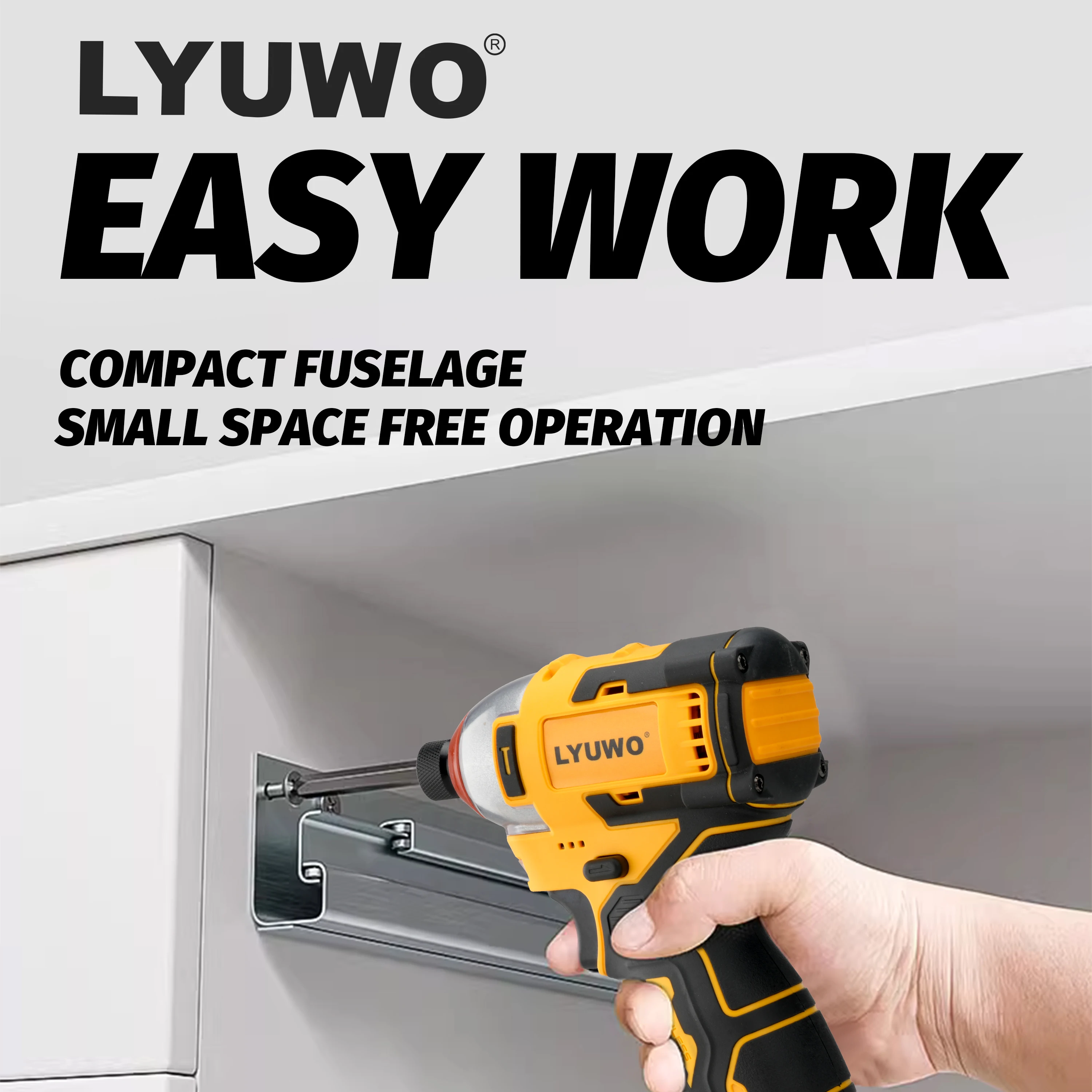 LYUWO 16.8V Wireless Screwdriver Electric Screwdriver With Adjustable Speed For Forward And Reverse Rotation, Lightweight Tools