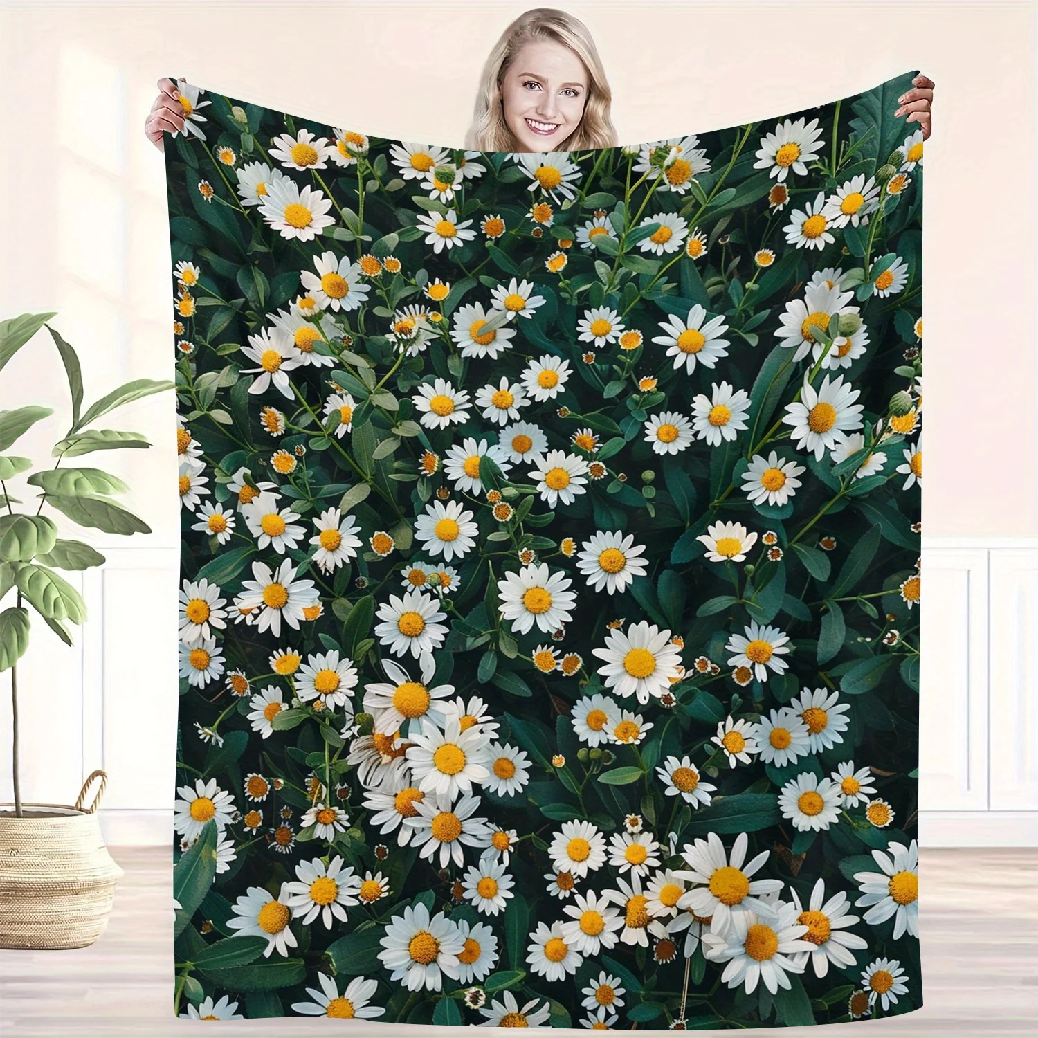 Charming Daisy Print Blanket: Soft, Seasonal, and Perfect for Any Occasion
