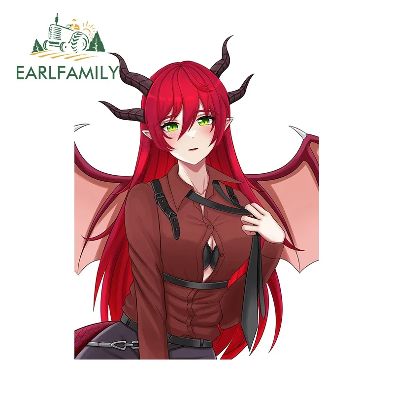 EARLFAMILY 13 سنتيمتر X 9.8 سنتيمتر أنيمي فتاة مثير سيارة ملصق كبير الصدر Waifu ملصق حائط من الفينيل سباق الانجراف الرسومات RV دراجة نارية ديكور
