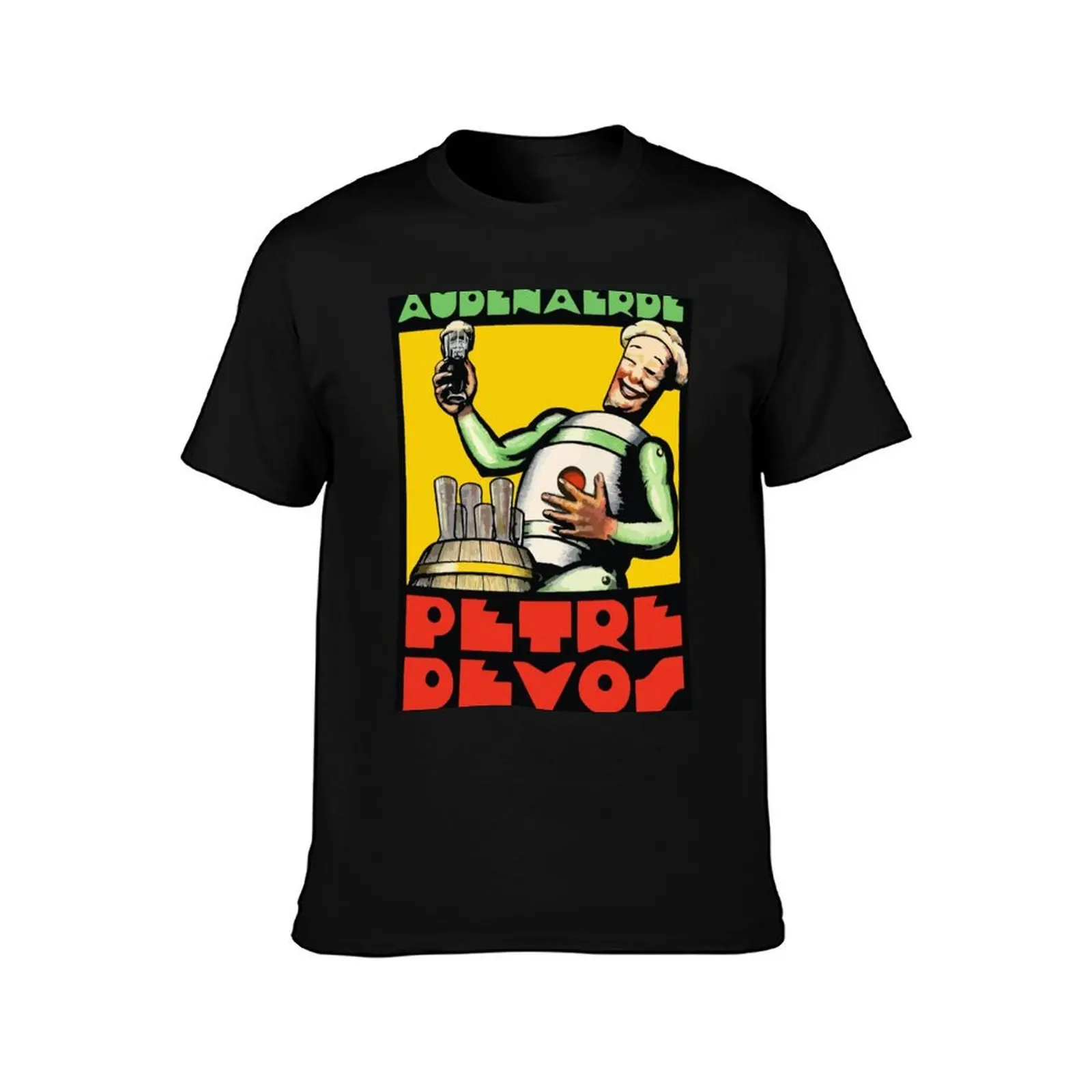 1930s Audenaerde Petre-Devos Belgian Beer advert retro style T-Shirt, Summer Casual Cotton Tee, Oversized Streetwear Tops