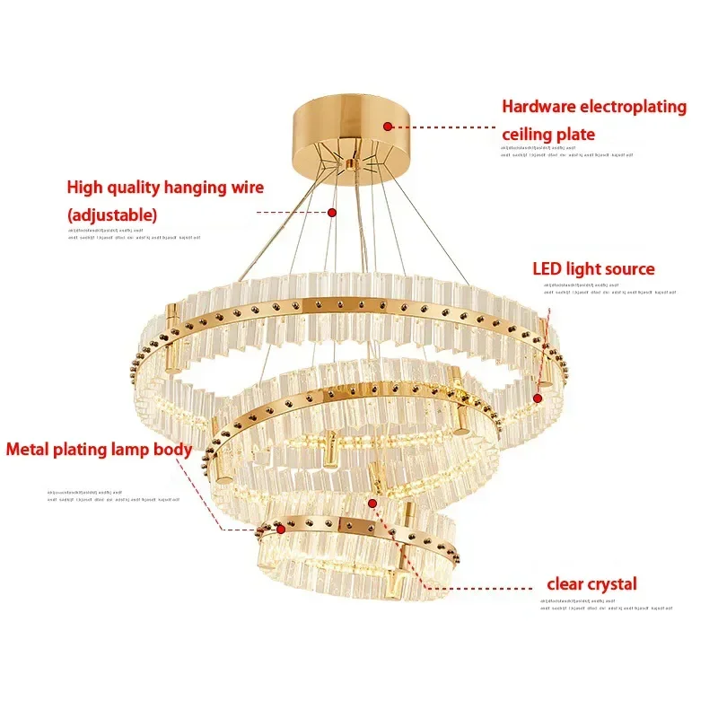 Luksusowy kryształ żyrandol łóżko sufit pokoju żyrandol oświetlenie do salonu jadalnia lampa sufit pokoju do zawieszenia w kuchni światła wystrój domu