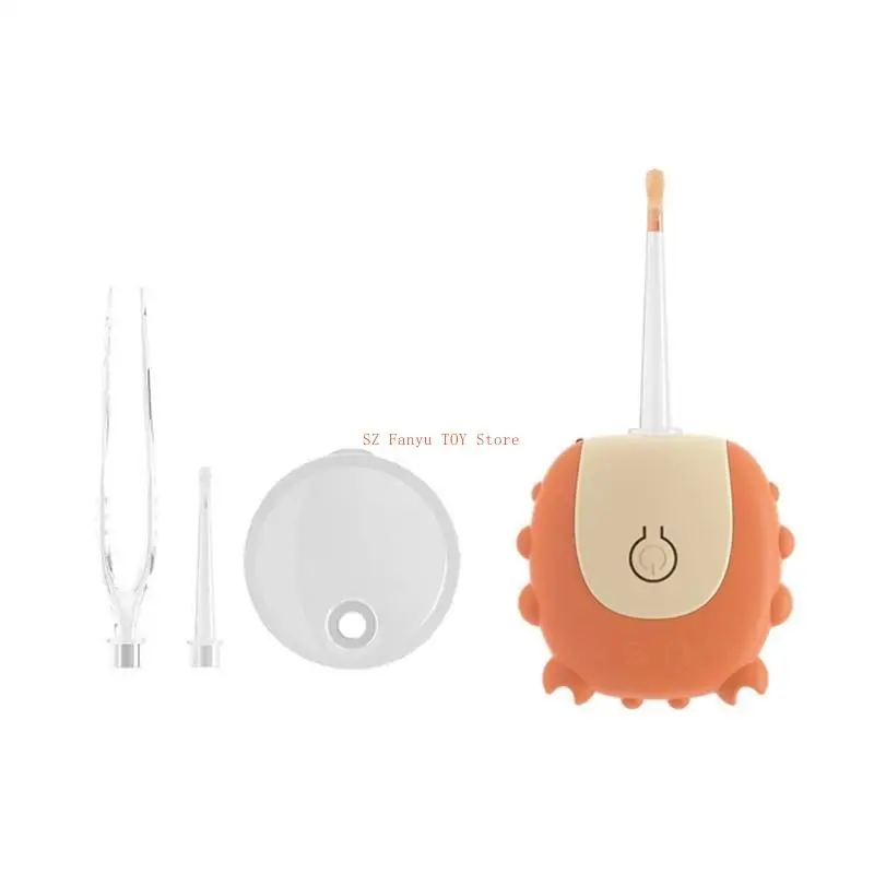 

96GC мультяшная детская ложка для ухода за ушами с мягким светящимся, не раздражающим средством для удаления ушной серы, для для