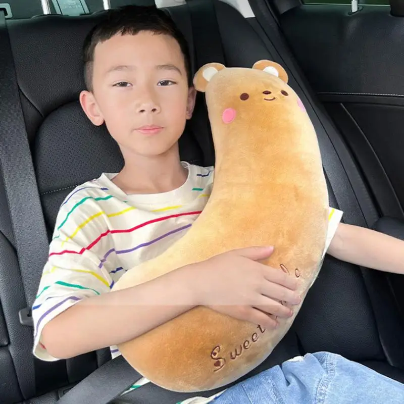 Seat Belt Pillow For Kids Comfortable Toddler Car Pillow Seat Belt Cover Pillow Soft Car Seat Belt Cushion Neck Support Cushion