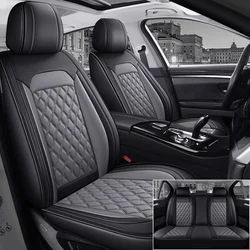 5-seater Full Set of Car Seat Cover, PU Leather Full Wrap-around, 3D Three-dimensional Structure, Comfortable, Fits Most Cars