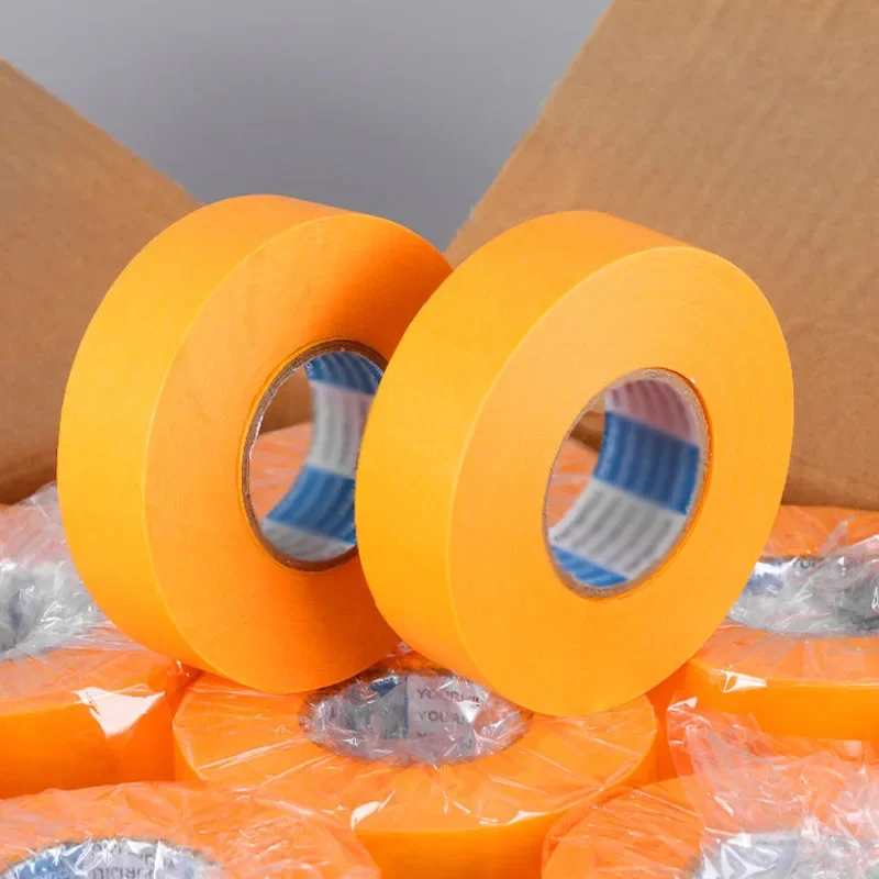 

10PCS Yellow High Viscosity Painting Masking Paper Adhesive Painters Tape Beautiful Sewing Color Separation Tape Car stick