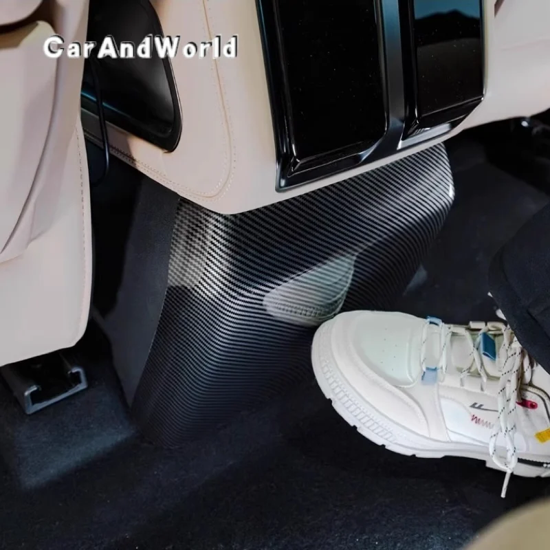 الصف الخلفي شاشة عرض تكييف الهواء تنفيس المخرج مكافحة ركلات غطاء ألواح الزخارف اكسسوارات السيارات ل BYD معادلة ليوبارد 8 2025 + #4