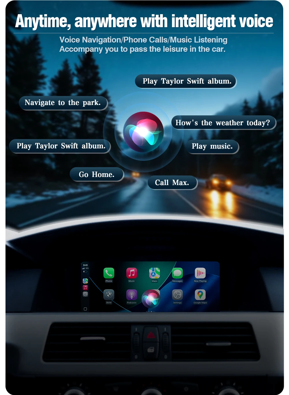 AUTOTOP Nachrüst-CarPlay-Decoder Android Auto für BMW CCC CIC NBT 1 2 3 4 5 6 7 Serie X5 X6 E60 E61 E62 E63 E70 E90 E91 E87 E88 – Detail 14