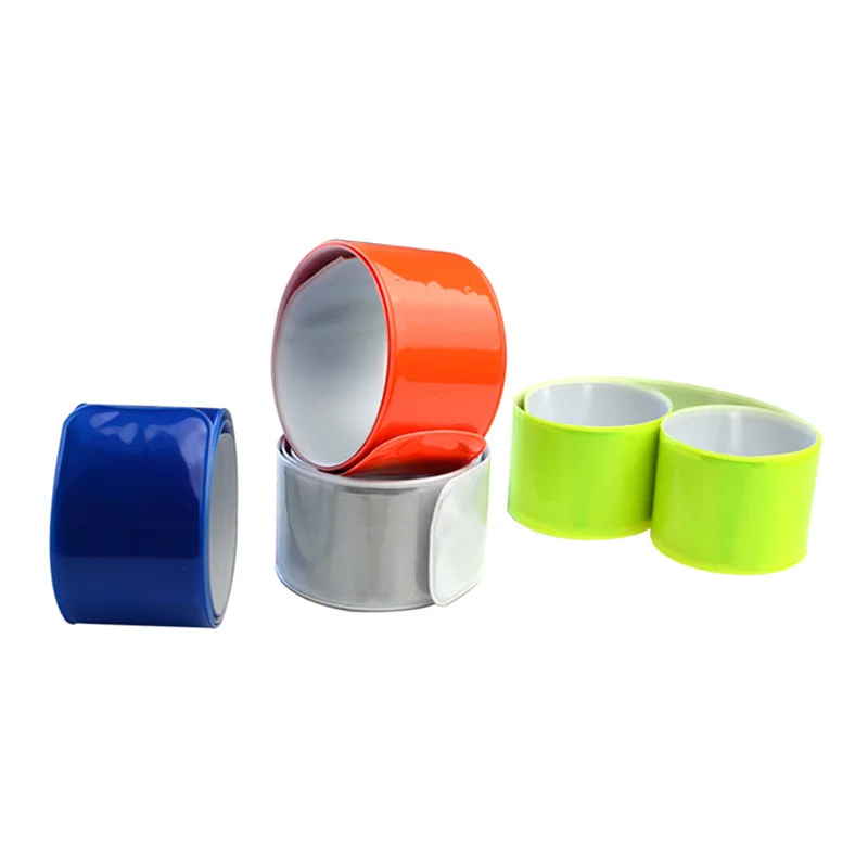 2 ชิ้น 40*3 เซนติเมตรสะท้อนแสง Night Safety Slap Wrap Band ข้อเท้าขา Jogging ข้อมือแขนขี่จักรยานจักรยานเครื่องมือ