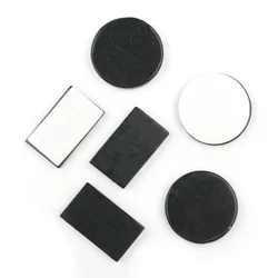 Shungita Phone Stickers Protector for Mobile Natural Square Round Mini 25mm Black Shungite Cleansing Energy Healing Crystal Gems