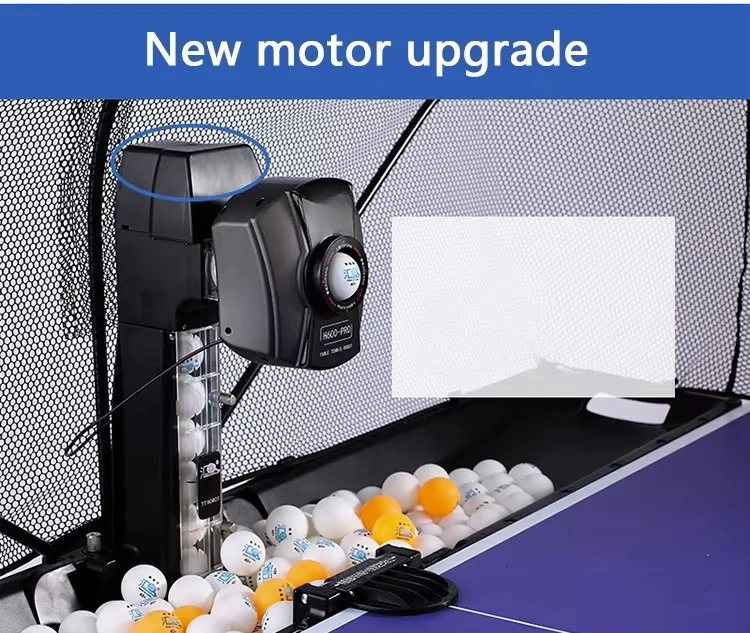 Huipang H600-PRO Machine à balles de Tennis de Table pliante d'intérieur Robot de Tennis de Table automatique
