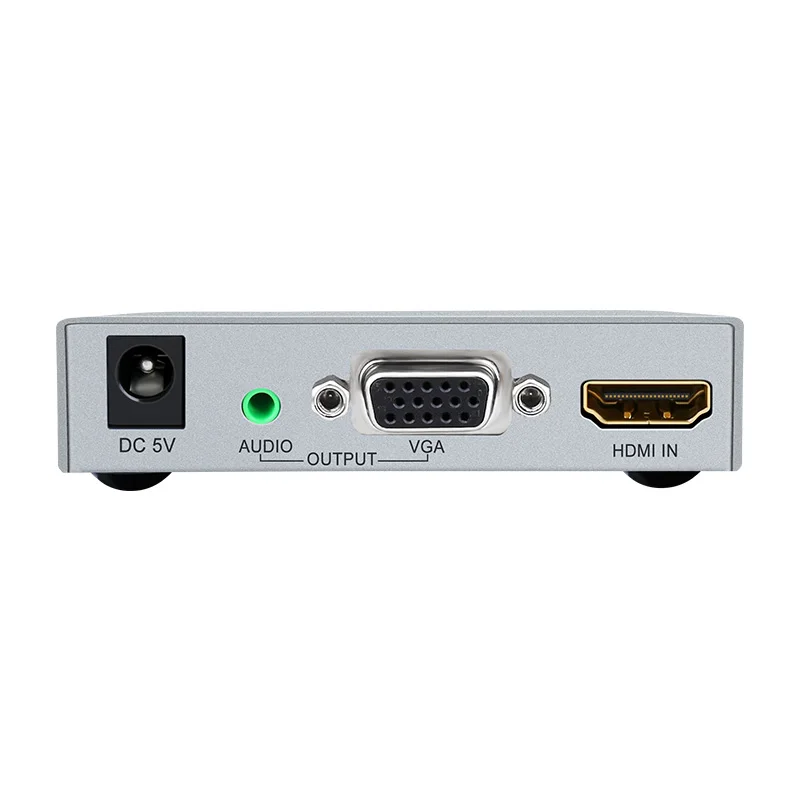 DTECH Mini HD 1080p Audio and Video signal Transmission HDMI to VGA Converter HDMI to VGA Adapter with Audio Output