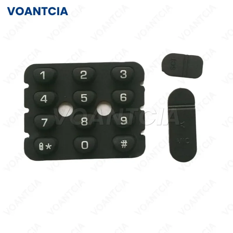 Botão do teclado de borracha para Motorola, Walkie Talkie, Rádio em dois sentidos Acessórios, Capa Dust, GP68, GP-68, 5Pcs