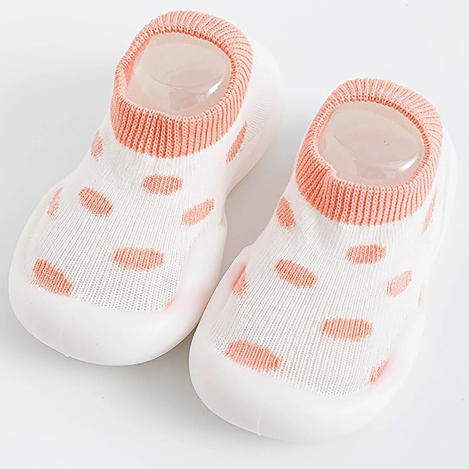 

Unisex Baby Shoes First Shoes Baby Walkers Toddler First Walker Baby Girl Boys Soft Rubber Sole Baby Shoe Knit Booties Anti-slip