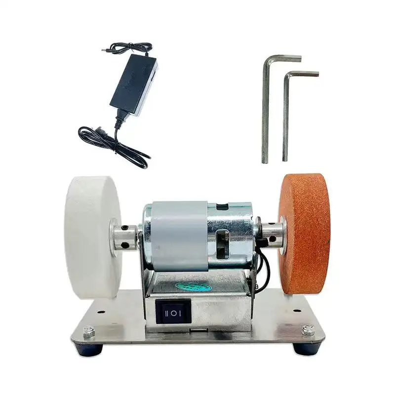 Small Grinding Machine Table Grinding Coarse and Double Grinding Wheels Household Electric Grinding Polishing Multi-function