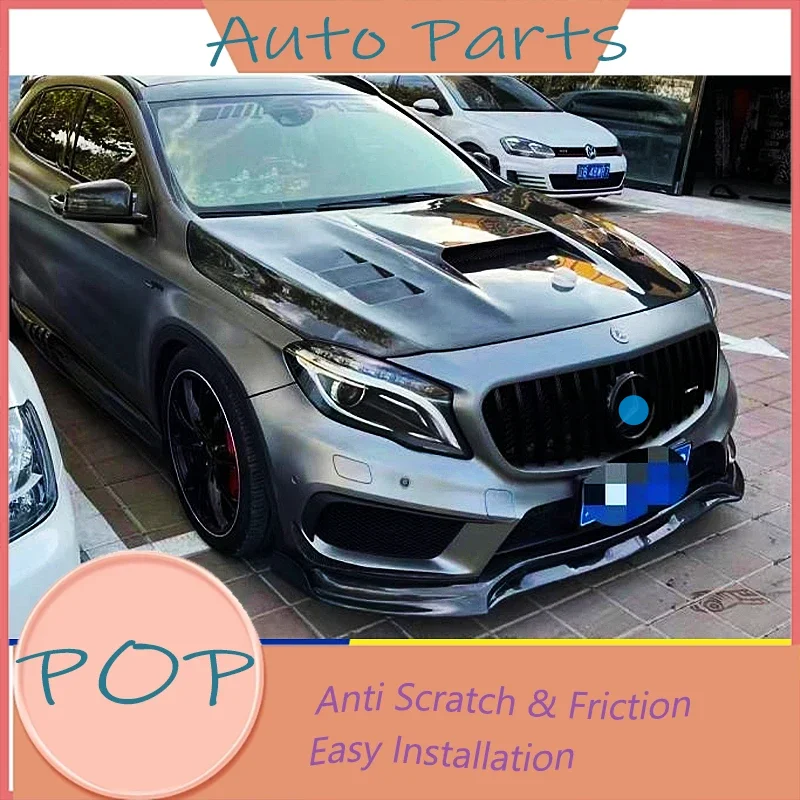 Suitable For  Mercedes Gla45 X156 Modified Amg Surround Carbon Fiber Front Side Skirt, Rear Lip Tail Wing