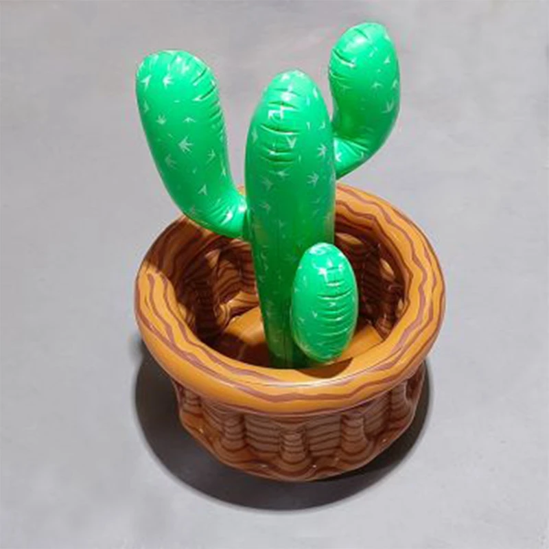 Summer Swimming Party Inflatable Cactus Beer Cooler Novelty Mexican Cinco De Mayo Cactus Party Decoration Outdoor Pool Party