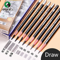 1Pc HB 2H 4H 6H 1B 12B10B 8B 7B 6B 5B 4B 3B 2B Drawing sketch pencil high quality School art professional practice test pencil