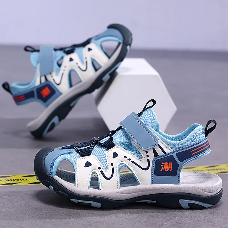 

Летние детские сандалии, легкие удобные уличные детские сандалии на мягкой подошве из ЭВА для мальчиков и девочек, быстросохнущие пляжные кроссовки